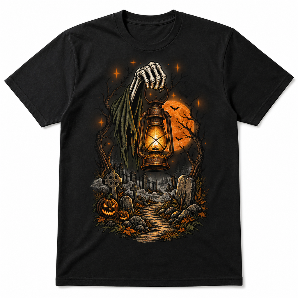 LUVEKON Halloween MEN-02 T-shirt — white-background flat lay