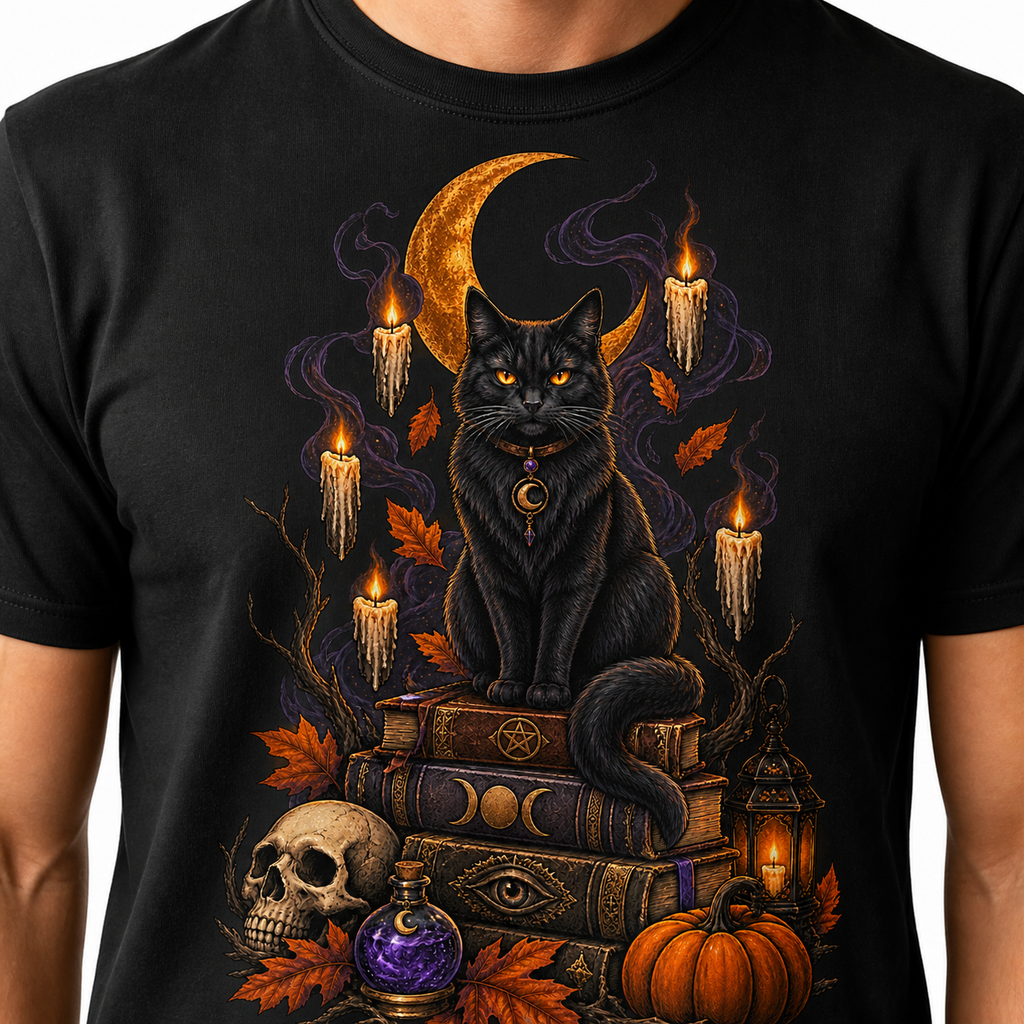 LUVEKON Halloween MEN-03 T-shirt — print and cotton fabric detail