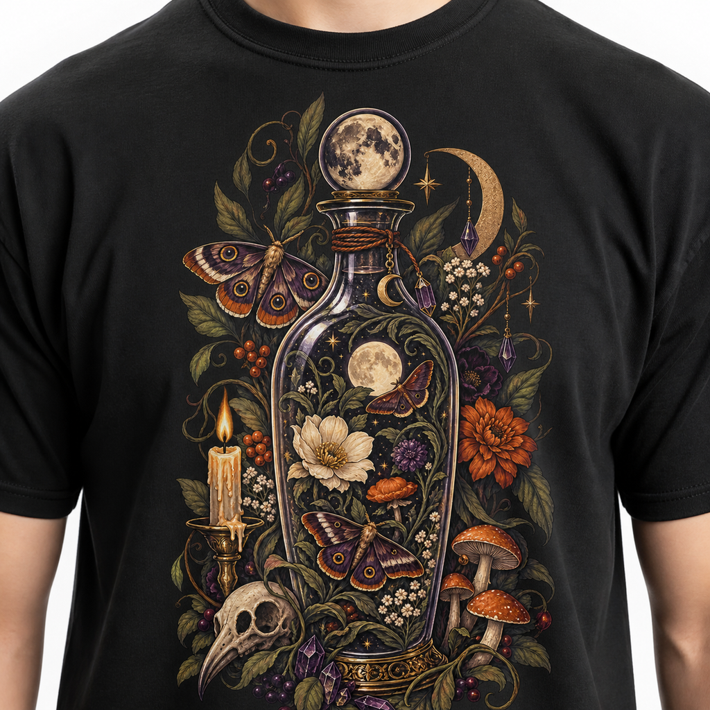 LUVEKON Halloween WOMEN-03 T-shirt — print and cotton fabric detail