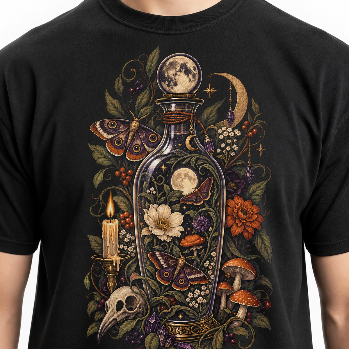 LUVEKON Halloween WOMEN-03 T-shirt — print and cotton fabric detail
