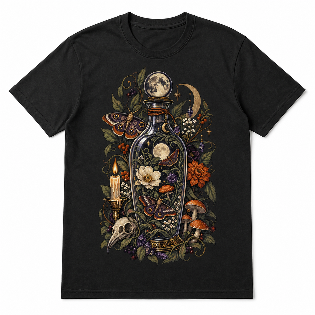 LUVEKON Halloween WOMEN-03 T-shirt — white-background flat lay