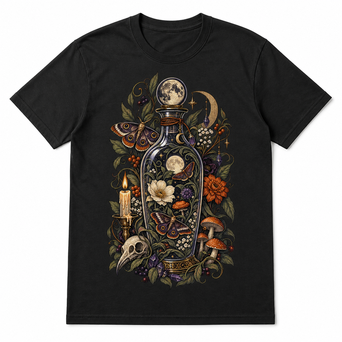 LUVEKON Halloween WOMEN-03 T-shirt — white-background flat lay
