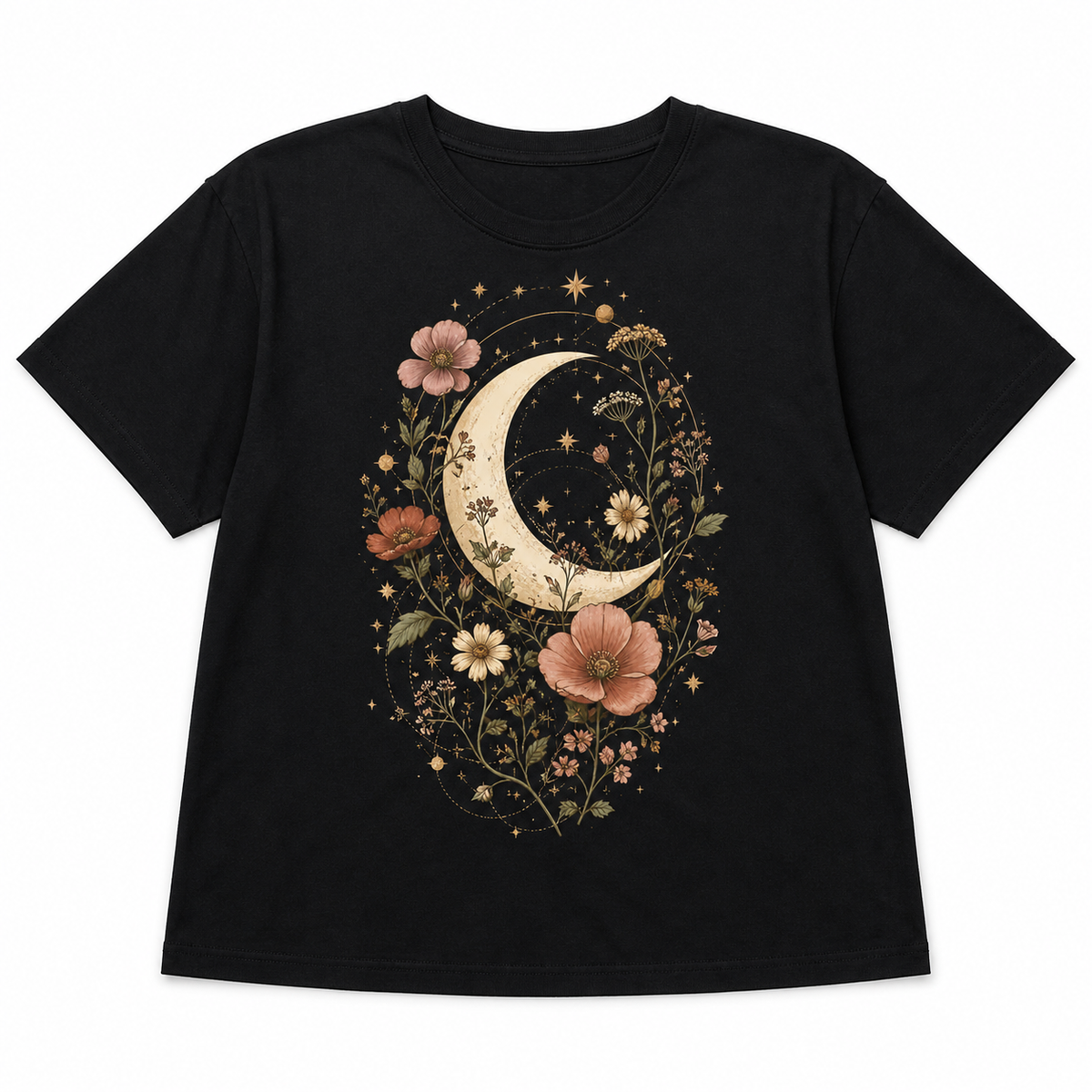 Moonlit Wildflower women's graphic T-shirt — image 5