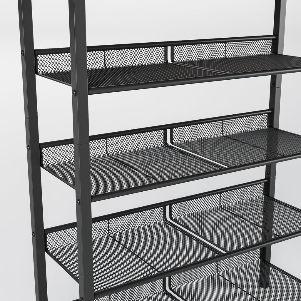 5-Tier Industrial Shoe Rack