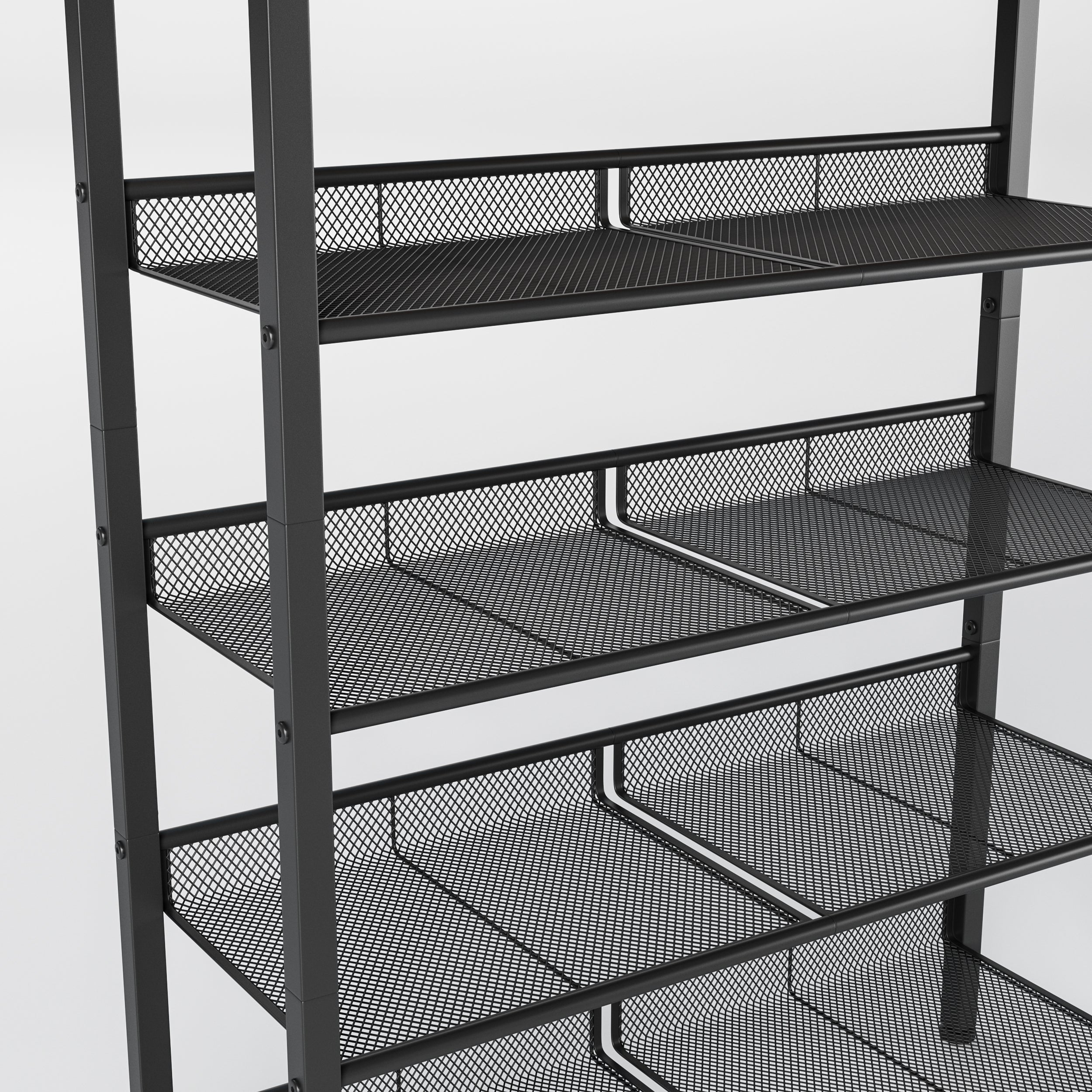5-Tier Industrial Shoe Rack