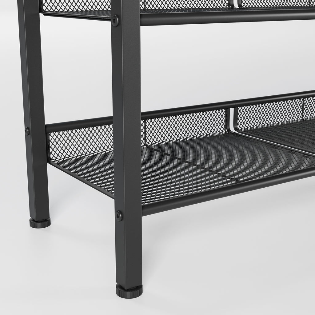 5-Tier Industrial Shoe Rack