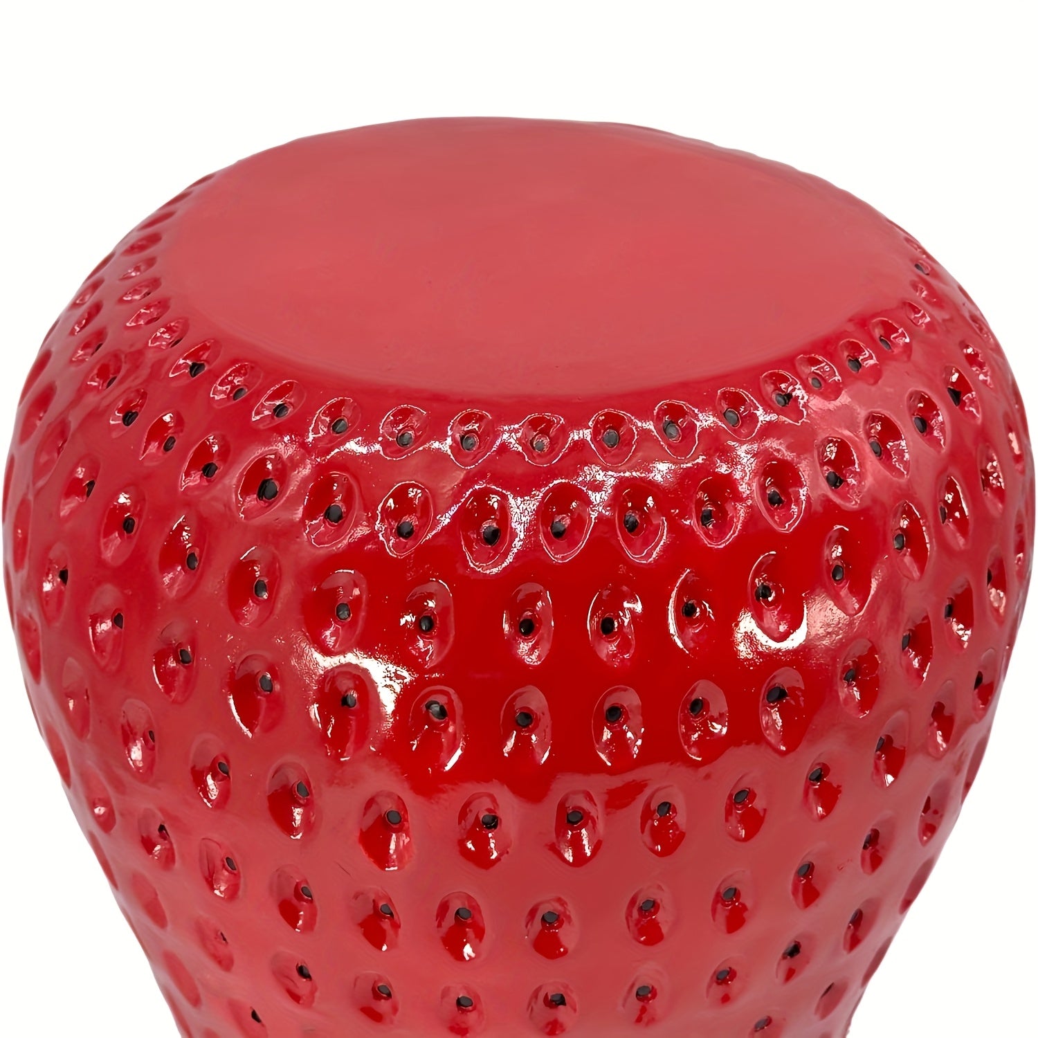 Strawberry Fruit Stool, 13.4" Oversized Resin Stool, Side Table – view 7