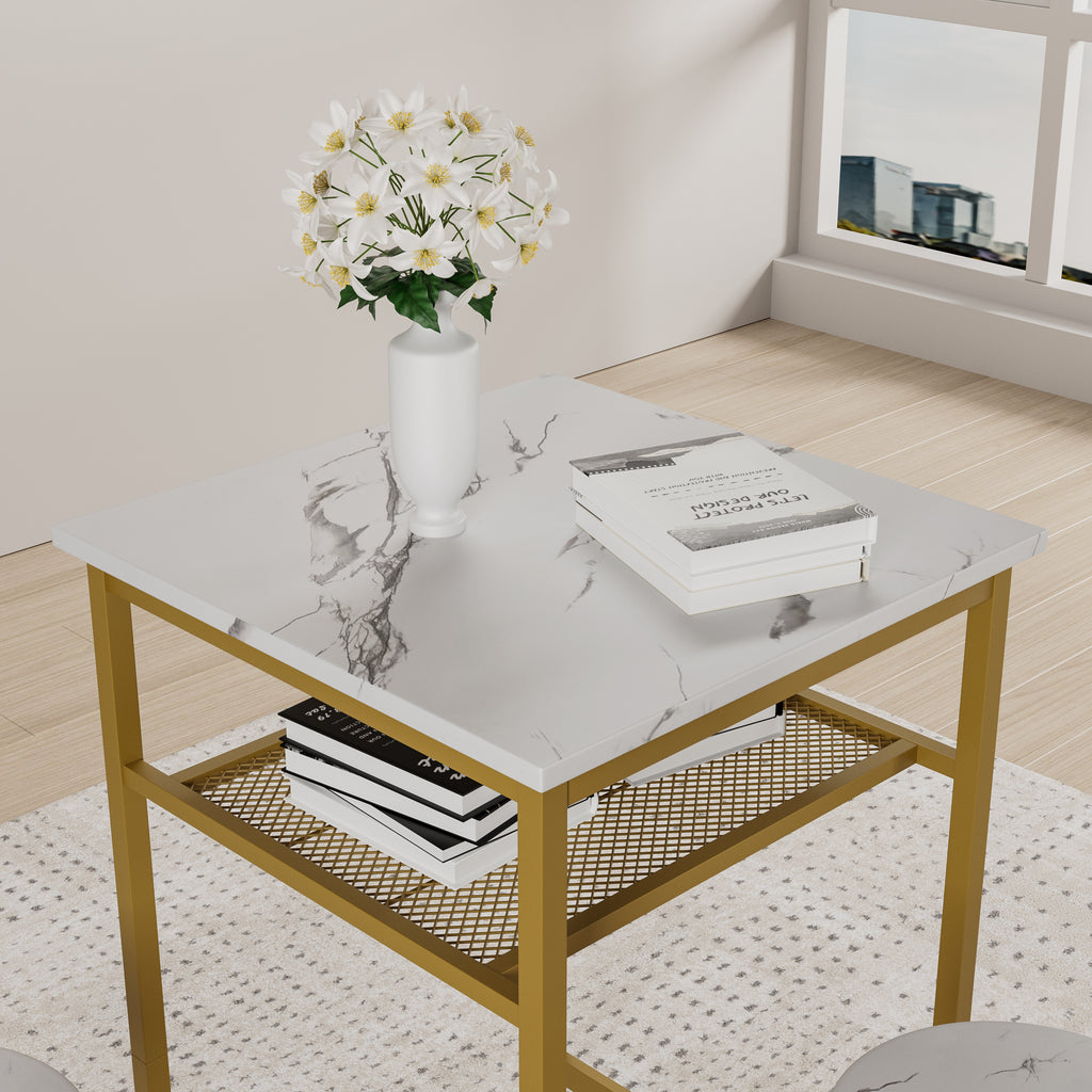 Bar table, equipped with 2 bar stools , with backrest and partition