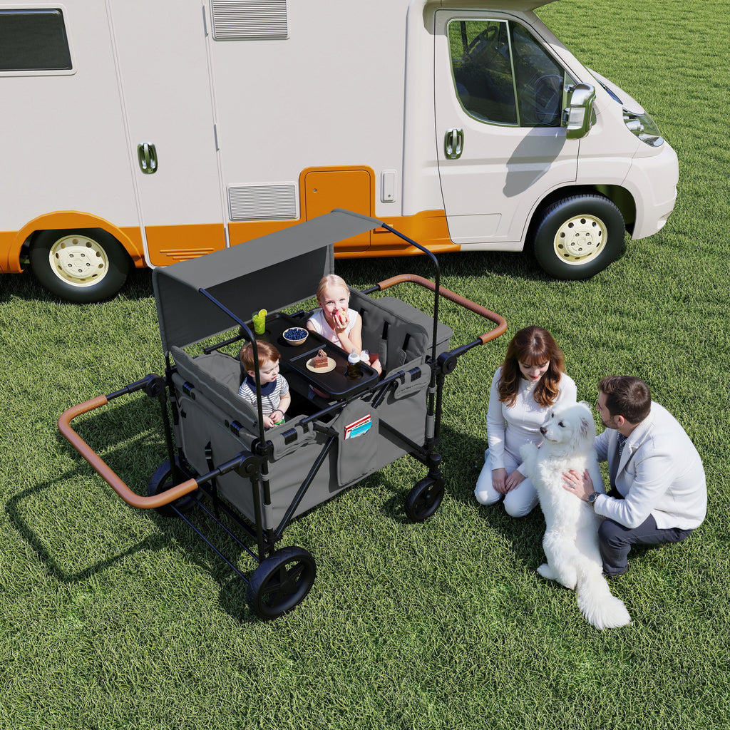 Wogan Stroller W/removble 4-Seater, Extra-Thick Support Bar & Higher 212 Load Capacity – view 4