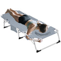 3-in-1 Heavy Duty Tanning Chair with Face Hole Adjustable 5-Position Folding Chaise