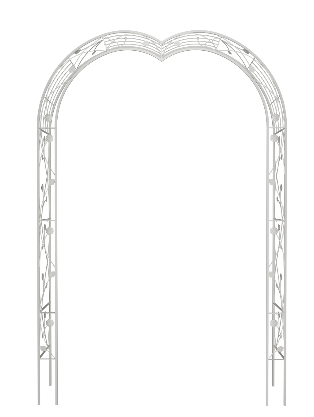 Metal Garden Arch Assemble Freely with 8 Styles Garden Arbor Trellis Climbing Plants – view 11
