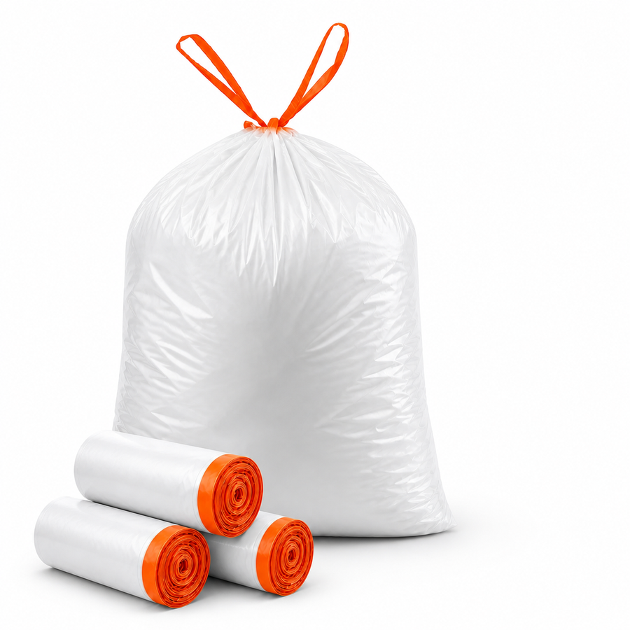 LUVEKON 13-Gallon Drawstring Trash Bags - Fresh Scent