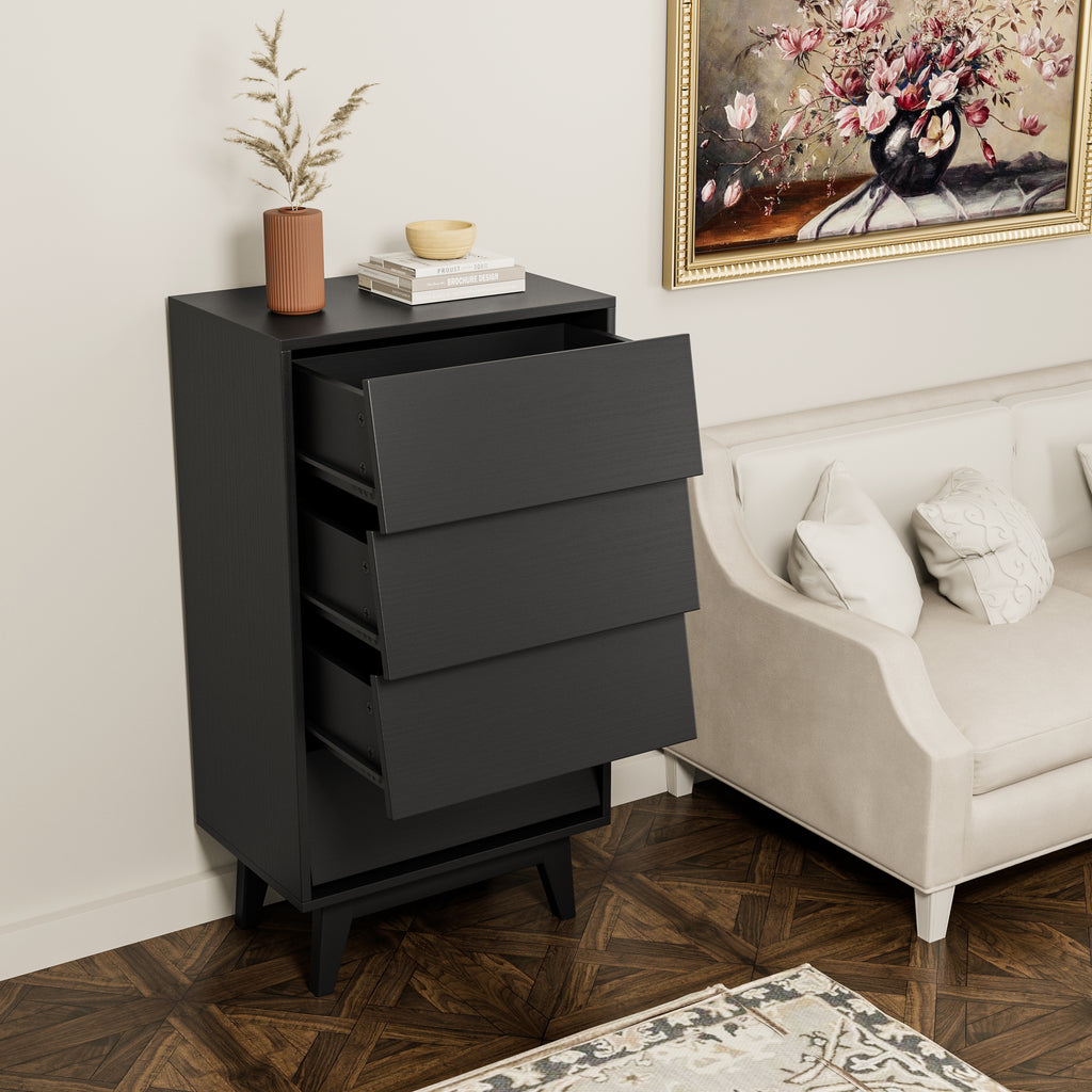 4-Drawer Vintage Beveled Dresser