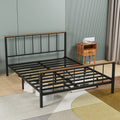 Metal Platform Bed with Headboard & Footboard