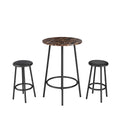 3-Piece Bar Table Set with 2 Bar Stools – Modern Pub Table